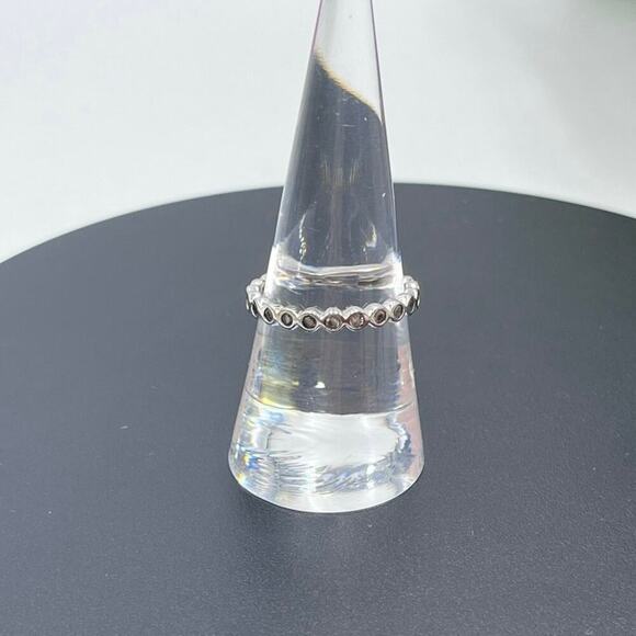 Sterling Silver 925 with CZ Eternity Band Size - Picture 3 of 15